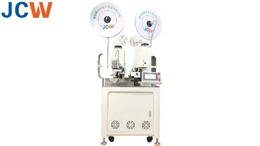 [JCW-CST02B] JCW-CST02B Ekonomik Otomatik Kesme, Sıyırma ve Terminal Çakma Robotu, Çift kafalı